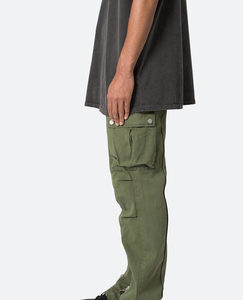 Wholesale Men Custom Streetwear Manufacturer <b>Oversize</b> Adjustable Waist Stacked Polyester Baggy <b>Cargo</b> <b>Pants</b> - Product Image 2