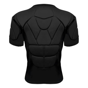 American Football <b>Padded</b> Compression Shirt Youth Adult Shock Absorbing Protective Sports Base Layer Top compression Shirts - Product Image 5
