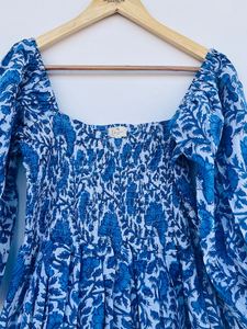 Femmes filles pur coton Maxi robe indien bloc imprimé décontracté été soirée à la mode nouvelle vente en gros longue robe mi-longue - Product Image 4