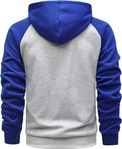 Sudadera con capucha de invierno para hombre, con cremallera, logo frontal, tejida, diseño personalizado al por mayor, sudadera de algodón de alta calidad, proveedor de ropa al por mayor - Product Image 5