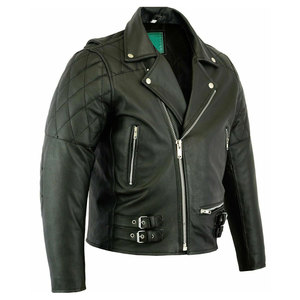 Wholesale Plus Size <b>Winter</b> Men's Leather <b>Jacket</b> with Stand Collar and Front Logo Breathable Quick Dry Outdoor Use <b>cheap</b> quality - Product Image 1