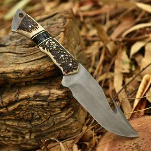 Cuchillo utilitario de punta afilada SHARP POINT TRADES, hoja de acero, mango de madera, espalda recta, no ajustable, 0.5mm de grosor, 6.7in de largo total - Product Image 4