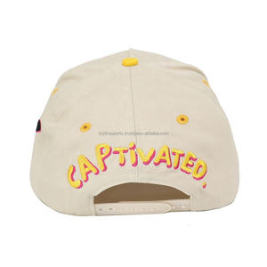 Wholesale Cap manufacturer Custom 5 panel curved brim structured <b>baseball</b> <b>ball</b> cap with logo - Product Image 4