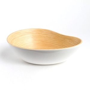 Juego de ensaladeras de bambú con logotipo personalizado, elegante acabado lacado de Hathai, regalo de negocios ecológico, precio competitivo de alta calidad - Product Image 3