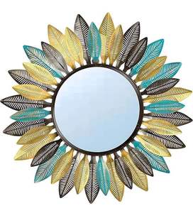 Vintage Style Decorative <b>Wall</b> <b>Mirror</b> with Metal Frame Classic Home <b>Wall</b> Art for Living Room Bedroom Interior Decor At Good Price - Product Image 5