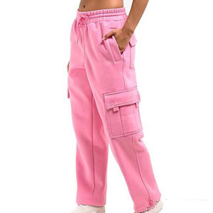 Pantalones Cargo Personalizados al por Mayor con Logotipo para Mujer, Jeans Cargo Personalizados con Logotipo para Mujer - Product Image 1