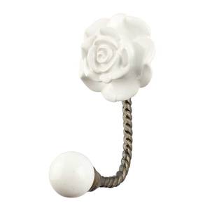 Gancho de Pared Metálico Decorativo Hecho a Mano, Perchero Doble con Diseño Floral Vintage, Porta Llaves para Entrada y Decoración del Hogar - Product Image 2