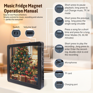 Marco de Fotos 2 en 1 con Imán para Refrigerador, Altavoz Bluetooth con Grabación de Audio y Voz, Recuerdos de Boda, Regalos para Invitados - Product Image 6