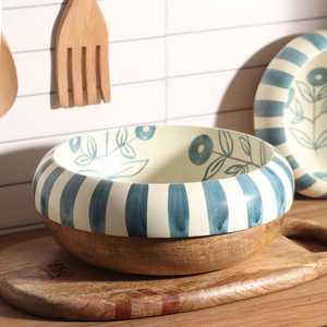 Plateau de service en bois pur fait main, design élégant, passe au lave-vaisselle, plateau écologique pour restaurant et repas à domicile - Product Image 6