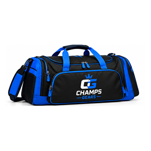 Champs Gear Sports <b>Square</b> Duffel Bag Waterproof Gym Travel Bag Shoe Compartment Large Capacity <b>Adjustable</b> Shoulder Strap - Product Image 4