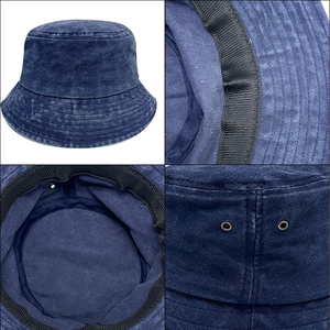 Chapeau Bob Personnalisé Brodé Rétro en Coton Délavé de Haute Qualité pour Hommes, Femmes et Jeunes avec Logo – Chapeaux Bob Effet Vieilli en Gros - Product Image 3