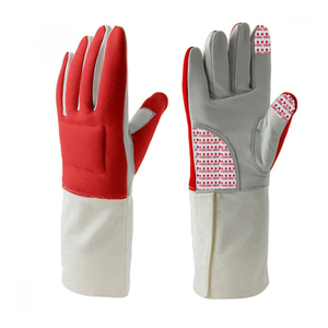 Fencing Gloves Protective Breathable Anti-Slip <b>Leather</b> Gloves for Fencing Sport OEM Manufacturer - Product Image 1