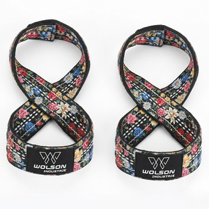 Correa de Entrenamiento Profesional de Algodón de 8 Dedos, Alta Elasticidad, Ajustable, Costuras Reforzadas para Gimnasio, Levantamiento de Pesas, Fisicoculturismo - Product Image 1