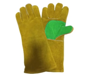 Premium Heavy-Duty Cow Split Leather Welding Gloves Industrial Safety <b>Fire</b> Proof and Heat Resistant Durable Reinforced Leather - Product Image 3