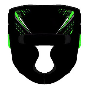 Protector de Cabeza de Boxeo de Cuero Personalizable de Alta Calidad con Doble Cierre de Anillo, el Más Vendido, Protección Facial Completa Irrompible para Jaula - Product Image 3