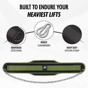 Ceinture de dips confortable pour dips et tractions avec poids, ceinture de dips abordable avec fixation de chaîne sécurisée - Product Image 4