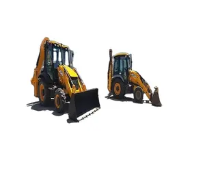 Used secondhand JCB3CX 4CX Hot Sale Mini Small Tractor with Front End Loader and Backhoe GOOD PRICE and good performance