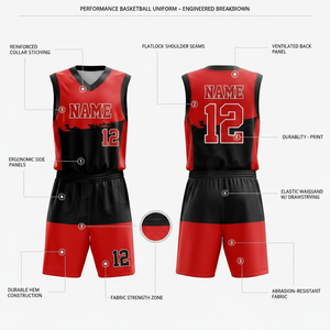 Maillot de basket-ball en tissu polyester grande taille, respirant, séchage rapide, avec logo sublimé, pour entraînement sportif - Product Image 2