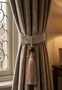 Traditional Wooden Decorative Box With <b>Tassel</b> <b>Key</b> And Carved Design <b>For</b> Indoor Home Decor - Product Image 3