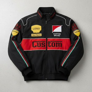 Chaqueta de Carreras Personalizada para Hombre, Chaqueta Bomber Deportiva con Logotipo OEM, Fabricante - Product Image 4