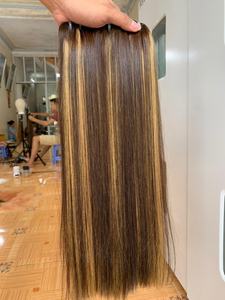 CDYHAIR Extensiones de Cabello Liso Sedoso 100% Humano, Color Piano Personalizado, Doble Trama, Suaves y de Lujo - Product Image 2