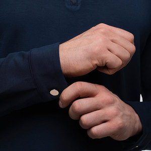 Soft Fabric <b>Men</b> <b>Polo</b> <b>Shirts</b> With Collar And Button Design Casual <b>Long</b> <b>Sleeve</b> Comfortable Fit For Everyday Outfits - Product Image 4