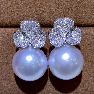 ต่างหูแบบติดหู ดีไซน์ใหม่ ฤดูใบไม้ผลิ ฤดูร้อน สีดำทอง เงินแท้ S925 มุกดำธรรมชาติ 10-11 มม. สไตล์หรูหราเบาๆ - Product Image 3