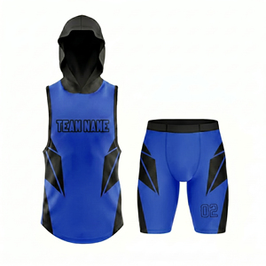 Ensemble de maillots de football personnalisés par sublimation, uniforme sportif sans manches, impression du nom et du numéro de l'équipe pour l'entraînement 7v7 - Product Image 5