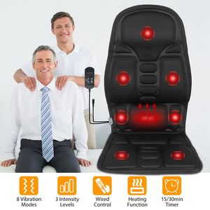 Cuscino Massaggiante per Schiena e Collo con Modalità di Riscaldamento e Vibrazione per Sedile Auto - 8 Modalità di Vibrazione, 3 Livelli di Intensità - Product Image 1