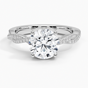 SOJ <b>Ring</b> 07 Round Cut 925 Silver Plated Luxe Petite Twisted Vine Moissanite <b>Ring</b> GRA Certified 2ct D Wedding Anniversary <b>Ring</b> - Product Image 1