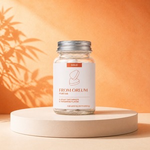 [FROM OREUM] Dentifrice solide pour soins bucco-dentaires en chambre d'hôtel, saveur mandarine de Jeju, 60 comprimés pour la salle de bain des clients d'hôtel - Product Image 4