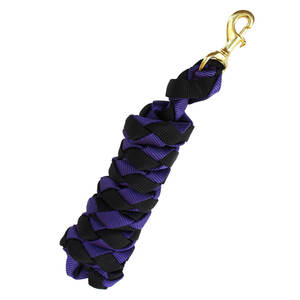 Purple Nylon Horse <b>Halter</b> with Brass Hardware Adjustable Fit Equestrian Head Collar Strong Style Made Training Riding Horse - Product Image 3