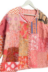 มาใหม่เย็บปะติดปะต่อกันผ้าแจ็คเก็ตอินเดียทําด้วยมือแพทช์ทํางานแจ็คเก็ตเสื้อBohoเสื้อสําหรับผู้หญิง - Product Image 4