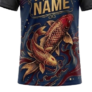 เสื้อเชิ้ตมีฮู้ดแบบกำหนดเอง แขนสั้น 100% โพลีเอสเตอร์ น้ำหนักเบา ชุดทีม OEM ชื่อและหมายเลข ชุดกีฬา - Product Image 4