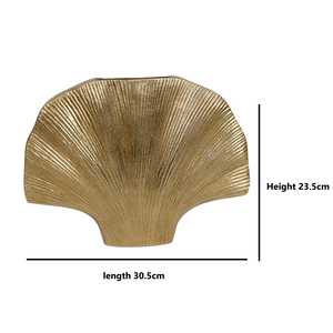 Vase à plumes en bronze moderne nordique, fait main, décoration de table, longueur 30,5 cm, hauteur 23,5 cm - Product Image 1