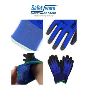 Gants de sécurité tactiles ultra-adhérents 13g en mousse de nitrile anti-coupure pour travaux industriels en nylon et élasthanne - Product Image 5