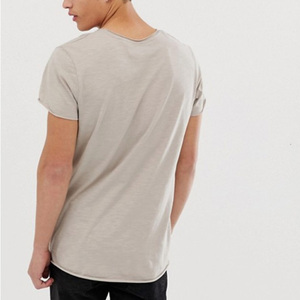 T-shirt formel pour homme de qualité supérieure, 100% coton, délavé à l'acide, anti-boulochage, avec motifs de patchs entièrement imprimés, coupe ample et oversize, faible MOQ V - Product Image 4