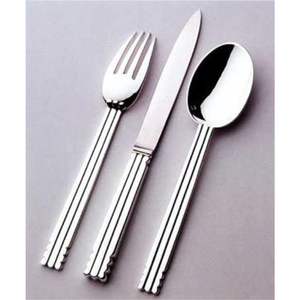 Ensemble de couverts de luxe en acier inoxydable 24 pièces, finition miroir, argenté, qualité alimentaire, fourchettes, cuillères, couteaux - Product Image 5