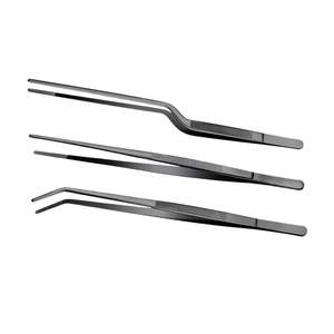 Pince de cuisine en acier inoxydable de haute qualité, 20 cm, extra longue, pour sushi, pince de chef à pointe inclinée, précision, compatible lave-vaisselle, sans danger pour les aliments - Product Image 2