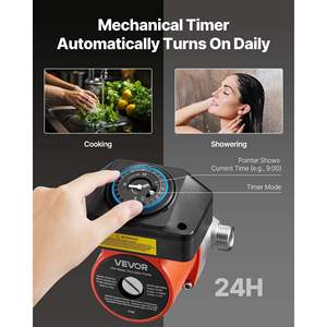 Kit de Válvula de Derivación para Bomba de Recirculación de Agua Caliente, 0.13 HP, 110-120V, Sistema de Recirculación Instantánea, Temporizador, Adaptador para Calentadores de Agua - Product Image 3