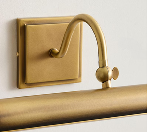 Designer Mid Century 4 <b>Light</b> Raw Brass Picture <b>Light</b> Vintage <b>Wall</b> <b>Sconce</b> Polished Chrome Lamp Premium Artwork Display Fixture - Product Image 6