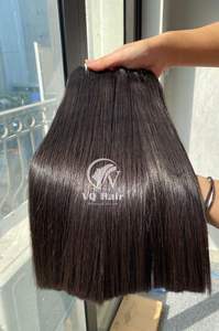 Hueso de alta calidad recto vietnamita Super doble dibujado para extensiones de cabello humano virgen crudo sin procesar Color más oscuro - Product Image 4