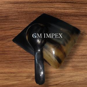 Bandeja de servicio de cuerno de búfalo Natural hecha a mano, plato Rectangular elegante, estilo Animal único para mesa de comedor, decoración del hogar, GM Impex - Product Image 3