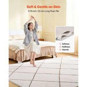 Tappeti in peluche per interni 8 x 10 piedi, spessi e resistenti, a pelo lungo, set ad alta visibilità - Product Image 4