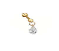 Ensemble de boucles d'oreilles clous en diamant, formes poire, marquise, cerf-volant, bijoux minimalistes pour piercing de cartilage, or massif 10K 14K 18K, pour usage quotidien, cadeau