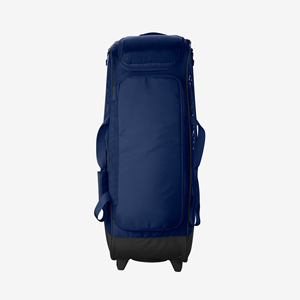 Navy Blue Nylon Sports <b>Duffle</b> <b>Bag</b> <b>with</b> <b>Wheels</b> Multiple Compartments Water Resistant Travel Gym Weekend Luggage 36-56L Capacity - Product Image 5