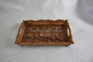 ถาดไม้ทำด้วยมือแบบกระซิบจากธรรมชาติถาดไม้ทาสีด้วยมือทำจากหัตถกรรม tayyab - Product Image 4