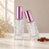 Flacon de parfum de luxe en verre de 10 ml avec vaporisateur, logo imprimable, flacon de parfum portable de voyage
