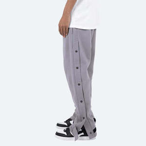 Pantalon de costume décontracté de luxe pour homme, gris, personnalisé, haute qualité, à boutons-pression latéraux, style décontracté, très demandé - Product Image 3