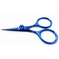 Ciseaux de coupe pour ligne de pêche en gros avec poignées dorées décoratives et bijoux bleus, personnalisation de la marque et emballage disponibles